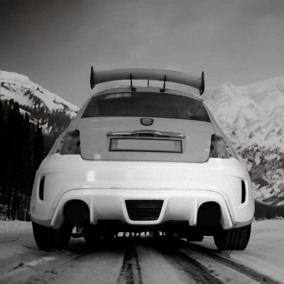 Paraurti posteriore e estrattore d'aria Abarth Biposto per 500 595 695 Abarth