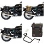 Moto Guzzi V7 I II III from 2008 to 2020 canvas bag and right support Unitgarage