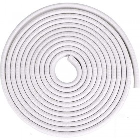 White rubber U-seal with metal core