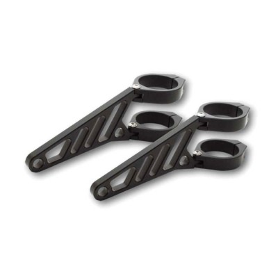 Motorcycle headlight support set for 35 mm 36 mm 37 mm forks, black color