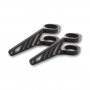 Motorcycle headlight support set for 35 mm 36 mm 37 mm forks, black color