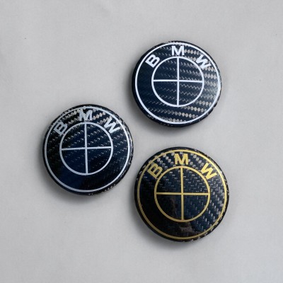 3 in 1 carbon tank badges kit BMW R45 R65 R80 R100