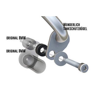 BMW R 1300 GS Adapter Kit for Wunderlich Ultimate Tank Crash Bars