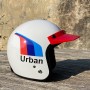Bandit Slim model open motorcycle helmet with very small approved shell and Urban livery