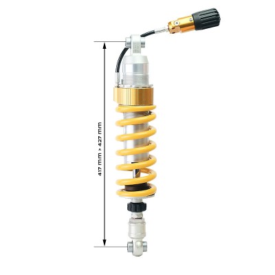 BMW R12 and R12 NineT Ohlins S46DR1LS rear shock absorber - high variant + 10 mm