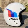 Bandit Extra-Slim model motorcycle helmet with very small Kevlar shell approved with Urban livery
