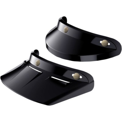 Kit 2 frontini casco moto 3 bottoni - Lungo + corto