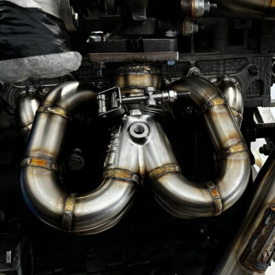 Kit collettori di scarico a cuore DMZ per TD04 Abarth 500 595 695