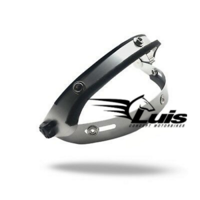 Meccanismo sali scendi in metallo Silver per visiere casco 3 bottoni