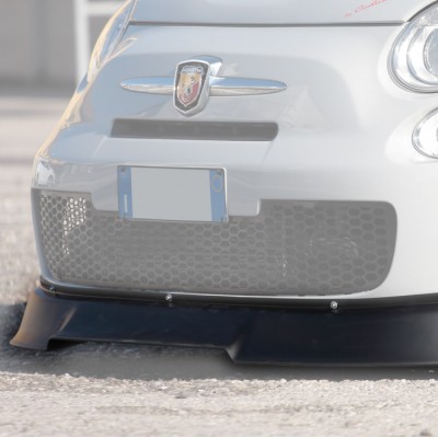 Spoiler anteriore sotto paraurti Abarth 500 pre restyling per uso pista