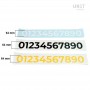 Adhesive numbers for motorcycles - helmets - cars - quad Unitgarage