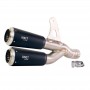 Doppio scarico per BMW R1300GS gp style nero Unit Garage