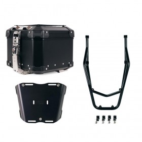 Atlas 44L Top Case Set + Black Luggage Rack Ducati Desertx Unitgarage