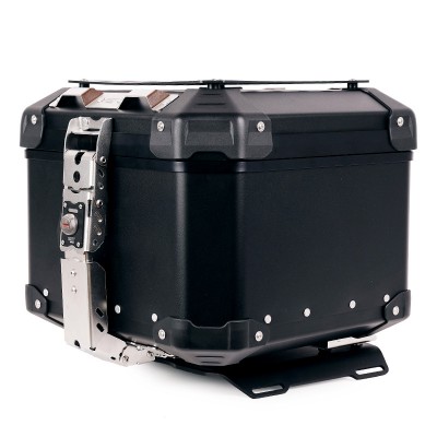 Atlas 44L Universal Black Top Case with Atlas Top Case Plate for Luggage Rack