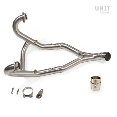 Stainless steel exhaust manifold kit without catalyst for models from 2021 onwards EURO5