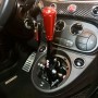 Abarth 500 595 695 torretta cambio Regolabile anodizzata nera DNA Racing Pomello Rosso 695 Style