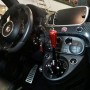 Abarth 500 595 695 Adjustable gearbox turret black anodized DNA Racing Red knob 695 Style