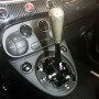 Abarth 500 595 695 Adjustable gearbox turret black anodized DNA Racing Titanium knob 695 Style