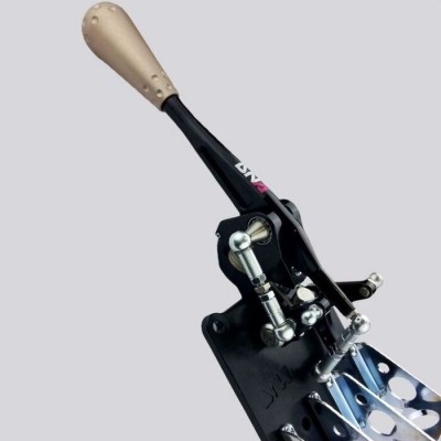 Abarth 500 595 695 Adjustable gearbox turret black anodized DNA Racing Titanium knob 695 Style