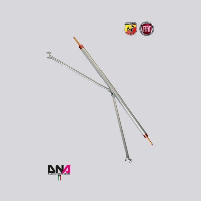 Abarth 500 595 695 Rear strut bar kit with tie rods for 4 DNA Racing seats