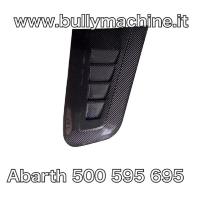 Coppia prese d'aria NS Biposto Abarth 500 595 695 in carbonio