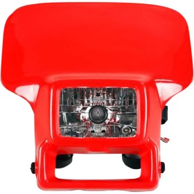 Red mask with Honda XR250 XR450 headlight