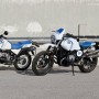 Coppia adesivi 1200 Blu e bianchi BMW R NineT Family Bullymachine