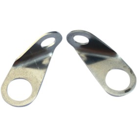 Pair of plates for mounting Atto indicators under brake and clutch master cylinders