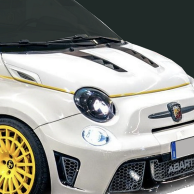 Cofano Biposto replica con prese d'aria Maserati e laterali Lusso Abarth 500 595 695