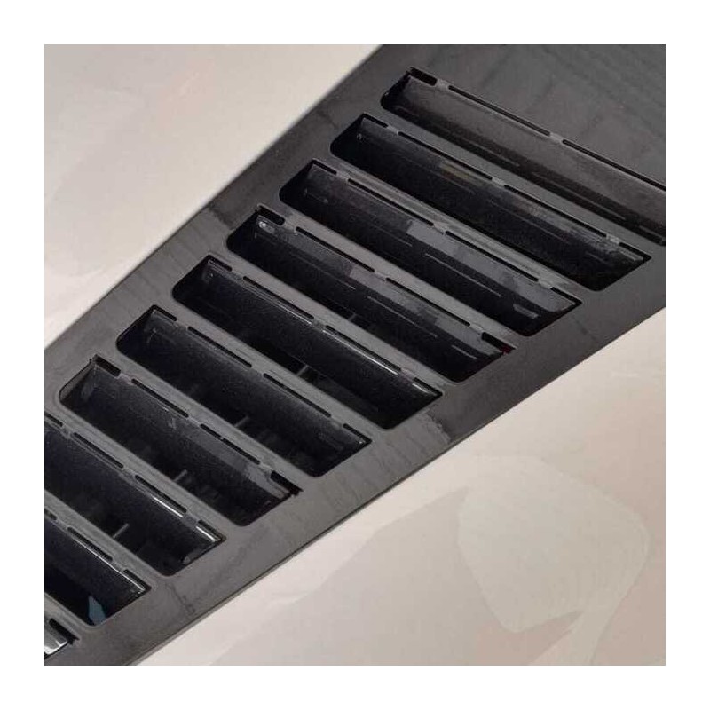 Prese D'aria per Cofano, 1x Cofano per So del Cofano della Presa D'aria del Flusso D'aria Decorativo Universale per Auto Nero(nero) prese daria auto tuning,entrada de aire capo coche falsa