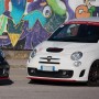 Red Front spoiler Abarth 500 pre restyling 2008 2015