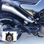 Husqvarna Vitpilen Svartpilen 401 high exhaust Bazooka Bullymachine satin