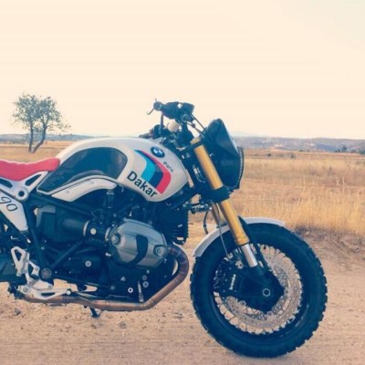 Cornice serbatoio destra bianca BMW R NineT Family Bullymachine