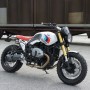 Cornice serbatoio destra bianca BMW R NineT Family Bullymachine