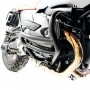 Black crash bar Heavy Duty BMW R NineT Family from 2017 onwards