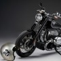 Casco moto modello Bandit Extra-Slim in Kevlar omologato Silver Metalflake BMW Classic r18 r12