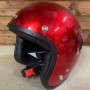 Casco moto modello Bandit Extra-Slim con calotta in Kevlar molto piccola omologato Rosso Metalflake glitter
