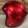 Bandit Extra-Slim model motorcycle helmet with very small Kevlar shell approved Metalflake Red
