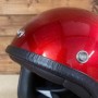 Casco moto modello Bandit Extra-Slim con calotta in Kevlar molto piccola omologato Rosso Metalflake