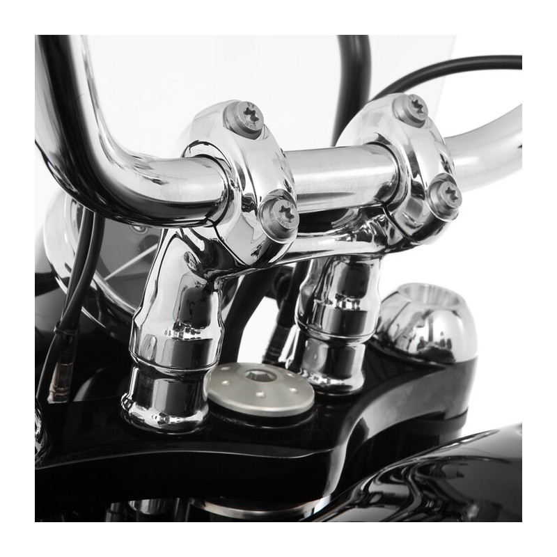 Chrome handlebar risers BMW R18 Ergo Wunderlich from 06 - 2022