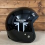 Black Bandit Extra Slim model helmet with Kevlar shell in Triumph livery