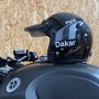 Black Bandit Extra Slim model helmet in Kevlar with Paris Dakar Gray livery and Sonny Black peak