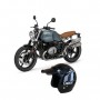 Casco modello Bandit Extra Slim in Kevlar nero con livrea Paris Dakar Gray e frontino Sonny Black r ninet pure bmw