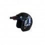 Black Bandit Extra Slim model helmet in Kevlar with Paris Dakar Gray livery and Sonny Dark Smoke peak