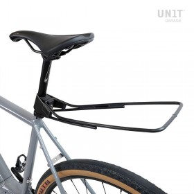 Portapacchi bici per tubo sella a sgancio rapido con copertura in cuoio Unitgarage