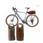 Roll crust leather bike unitgarage luggage rack bag