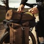 Roll crosta di cuoio borsa da portapacchi Bici Unitgarage
