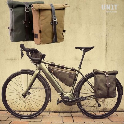 Gravel panzer canvas borsa laterale bici Unitgarage