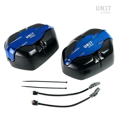 Coppia coperchi valvole Blu BMW R NineT Family Unitgarage