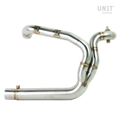 Manifold without catalyst in stainless steel with visible welding Harley Davidson Pan America 1250 Unitgarage